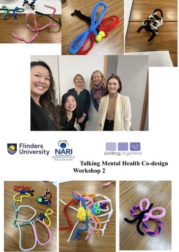 Talking mental health co-design workshop photo collage